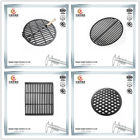 Custom Round/Square Cast Iron Stainless Steel Casting Grill Grates BBQ Grill with Teflon Finish Investment Casting/Sand Casting/Die Casting