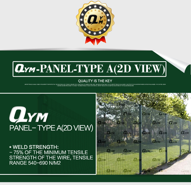 High Security Anti Climb Fence 358 Welded Wire Mesh Fencing