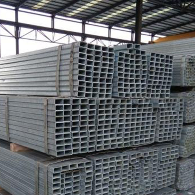 China Supply High Quality Low Carbon Black Steel Hot DIP Galvanized Coating Square Tube/Rectangular Hollow Tubular Steel Pipe