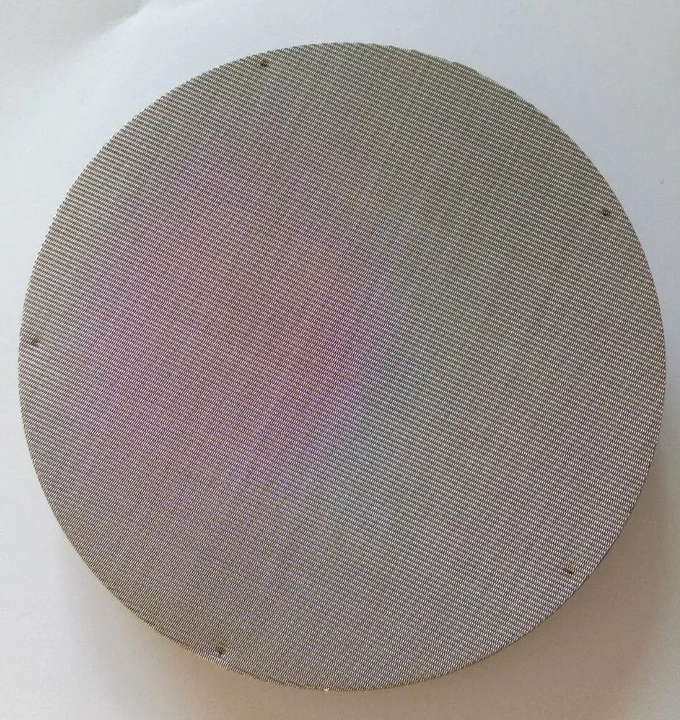 40*300 Mesh 0.2mm*0.09mm 304 Stainless Steel Dutch Woven Metal Mesh Fitler Discs