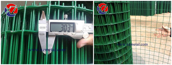 50*100mm Green PVC Coated Dutch Wire Mesh Fence