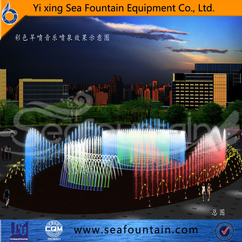 Seafountain Design Stainless Net Dry Floor Fountain
