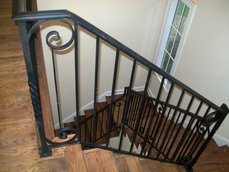 Handrail for Indoor /Outdoor Metal Stair Railing Wrought Iron Balcony