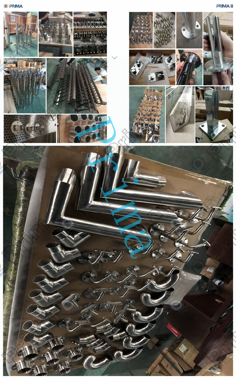 Customized Wire Mesh Railing Stainless Steel 304/ 316 Curved Staircase