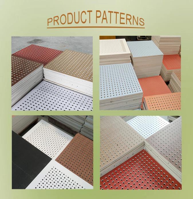 Hot Sale PVC Perforated Board Punching Gypsum Ceiling Board Interior Decoration 595mm*595mm*7mm Indian Market