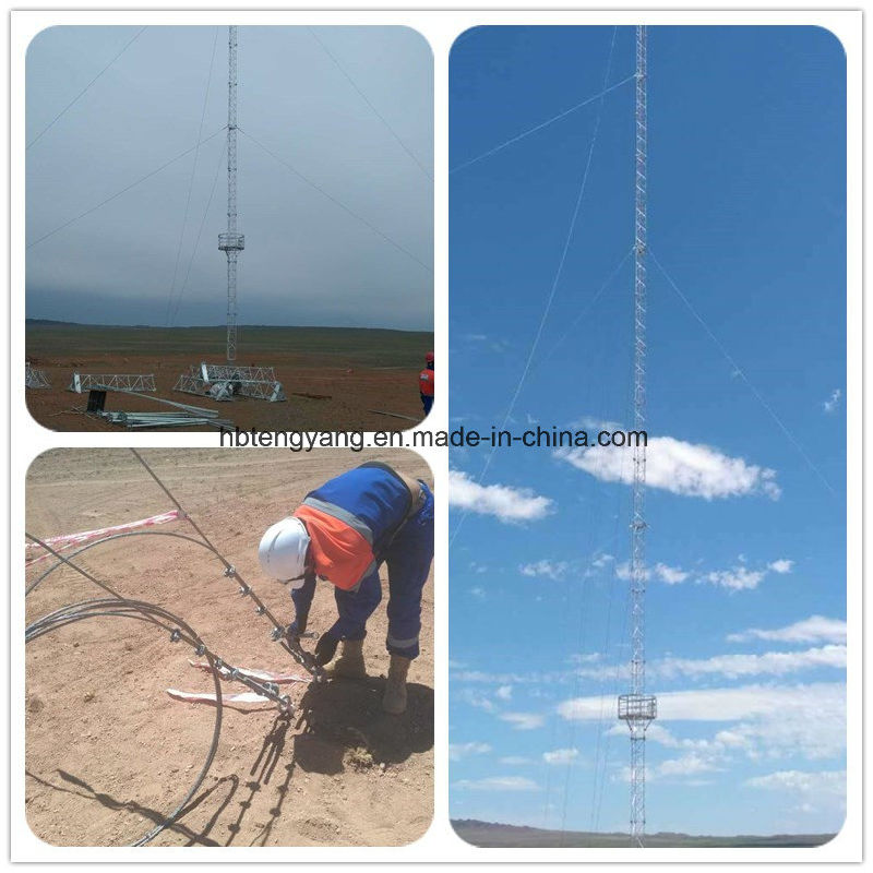 Telecom Hot DIP Galvanized Guyed Antenna Tower