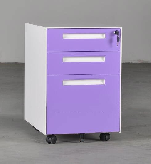 A4 Size File Storage Filing Cabinet Mobile Pedestal