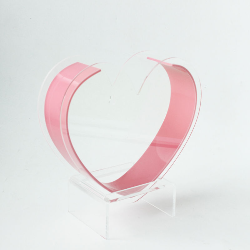 Hot Sale Heart Shaped Acrylic Flower Box