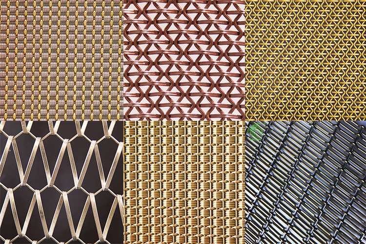 Paint Copper Metal Screen Partitions Mesh for Decorative Wire Mesh