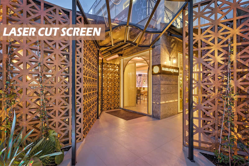 Customized Decorative Screen Laser Cut Divider Screen for Outdoor