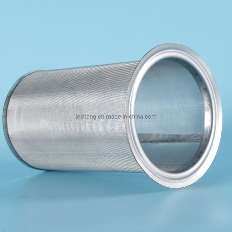 Oval Plain Weave Woven Wire Mesh Stainless Steel Filter Tub