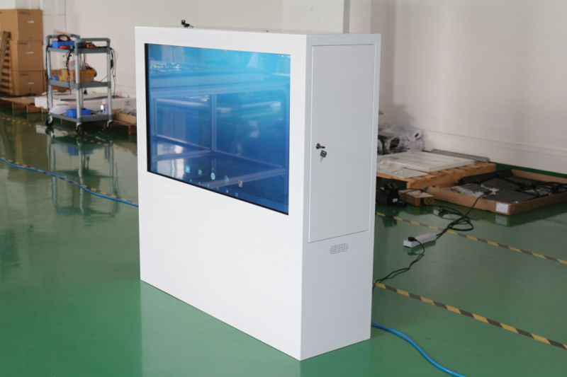 Transparent LCD Screen Cabinet with Touch Screen