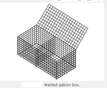 Welded Mesh and Woven Mesh Type Gabion Box for Retaining Wall