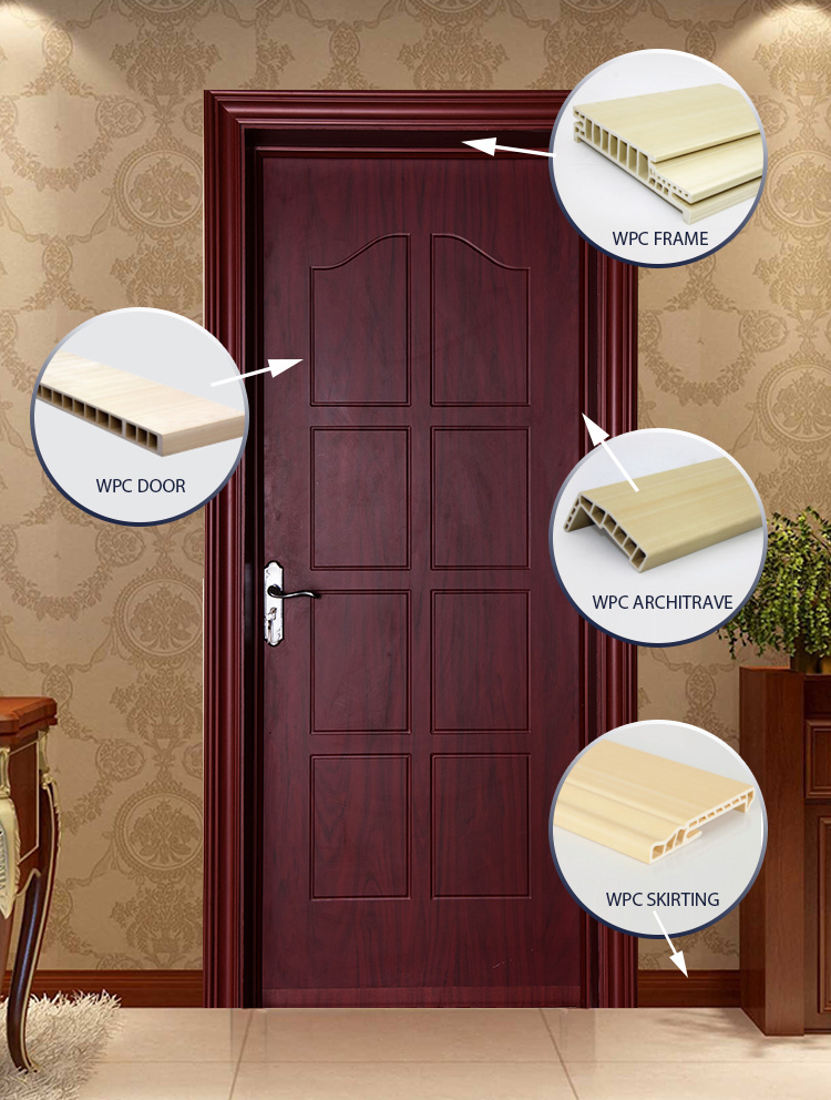 Waterproof Wood Plastic Stone Plastic WPC Door Frame