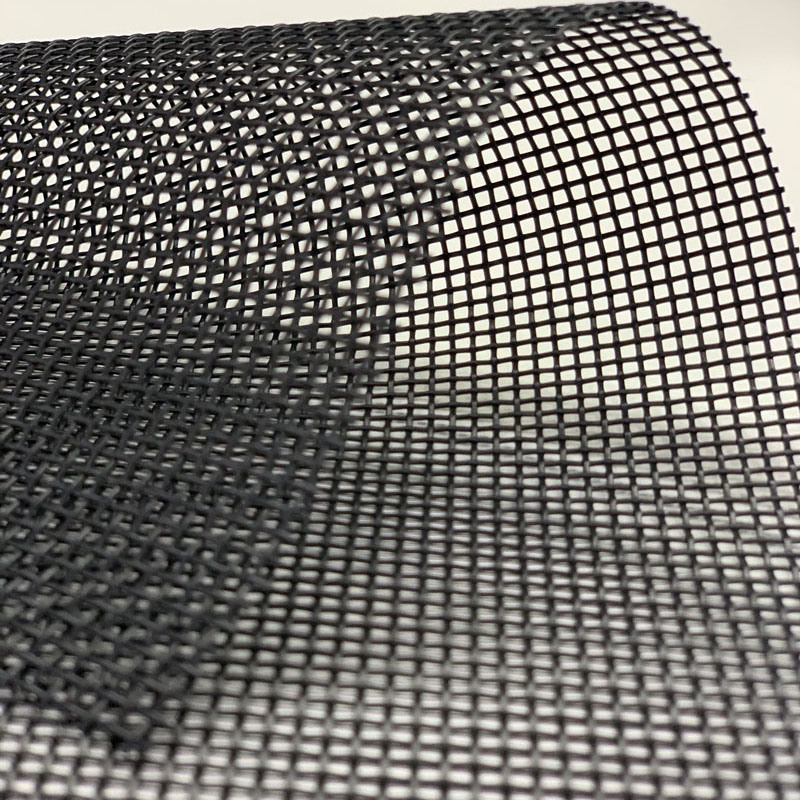 PVC Coating Vinyl 100% Polyester Yarn Woven Mesh Fencing