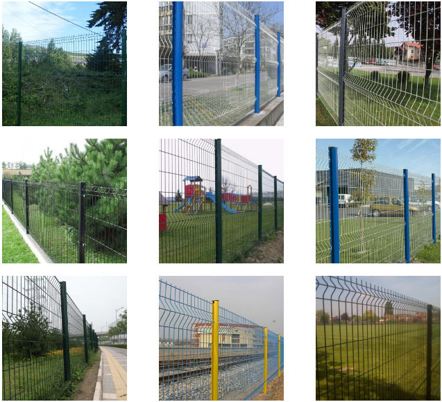 Welded Wire Garden/Factory/Park 3D Curved Fencing