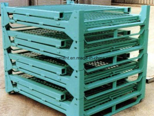 Folding Stackable Steel Welded Heavy Duty Wire Mesh Pallet Cage