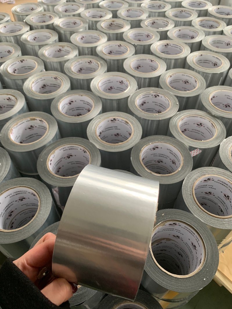 Reinforced Reinforced Duct Fiber Glass Initial Tack Aluminum Foil Tape
