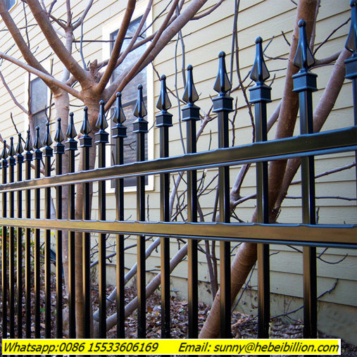 Balcony Railings, Wrought Iron Railings, Balcony Fences Cheap Solid Metal Veranda Railing / Galvanized Wrought Iron Balcony Safety Fence