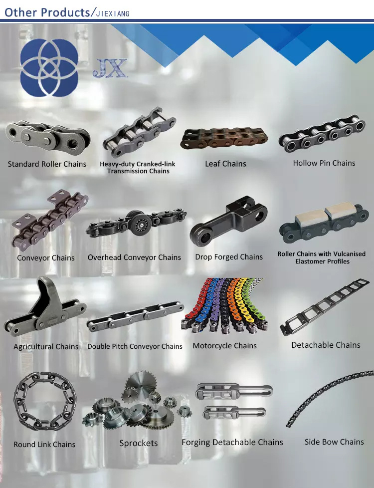 DIN8187 Standard 16B-G1 Roller Chain with Rubber Top Attachment