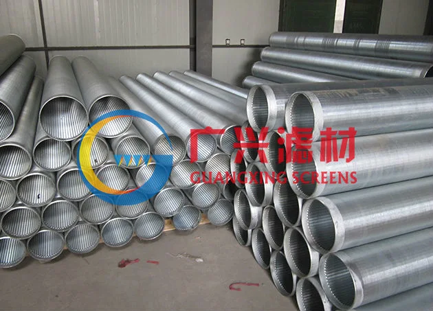 High Open Area Pipe Based Vee-Wire Screen Wedge Wire Jacket Filter Screen