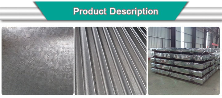 Dx51d Metal Iron Zinc Metal Gi Corrugated Roofing Sheet