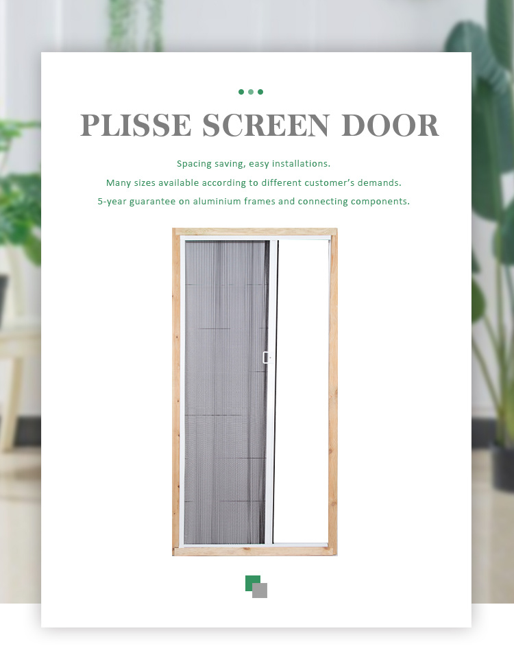 Plisse Screen Window Screen Folding Insect Screen Bilnd Window Door
