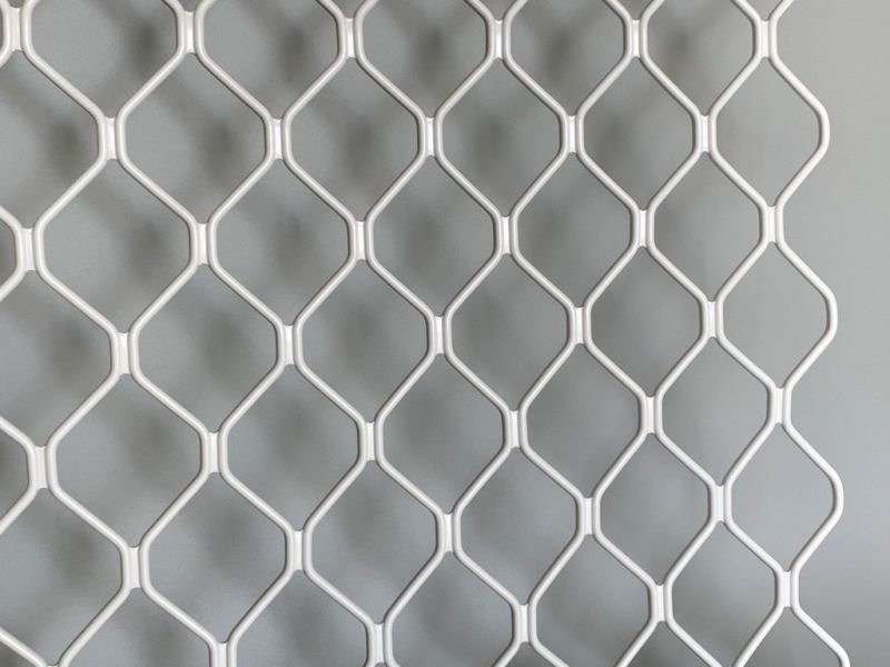 Stretched Punched Aluminium Network Grille Wire Mesh-Expanded Aluminum Grid
