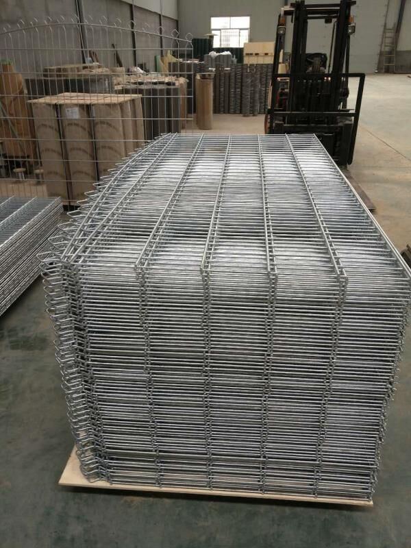 2D Anping High Quality Black Double Wire Fence