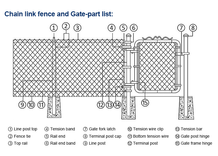 Razor Barbed Wire with Chain Link Fence