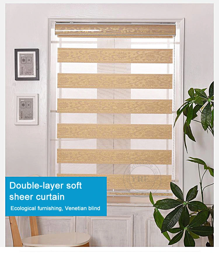 Best Quality Promotional Stainless Soft Gauze Window Blinds Splendid Print