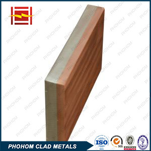 Explosion Welded Copper Steel Clad Plate