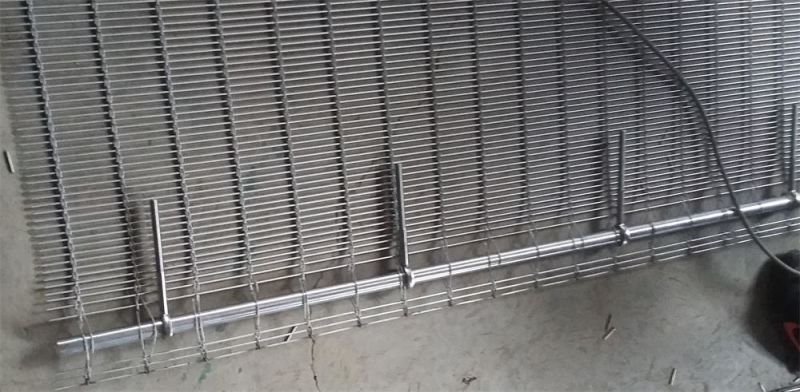 Metal Wire Mesh Cladding-Tec-Sieve Multi-Barrette Weave/Cable Mesh System