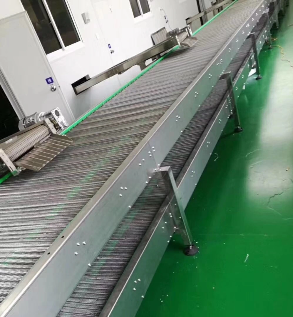 Stainless Steel Wire Mesh Food Lifting Conveyor SS304 Belt Conveyor