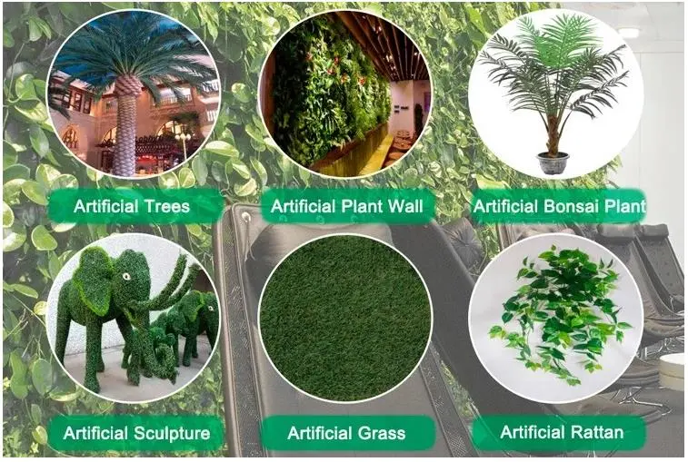 Artificial Leaf Plastic Hedges Plants Indoor Decorative Fence
