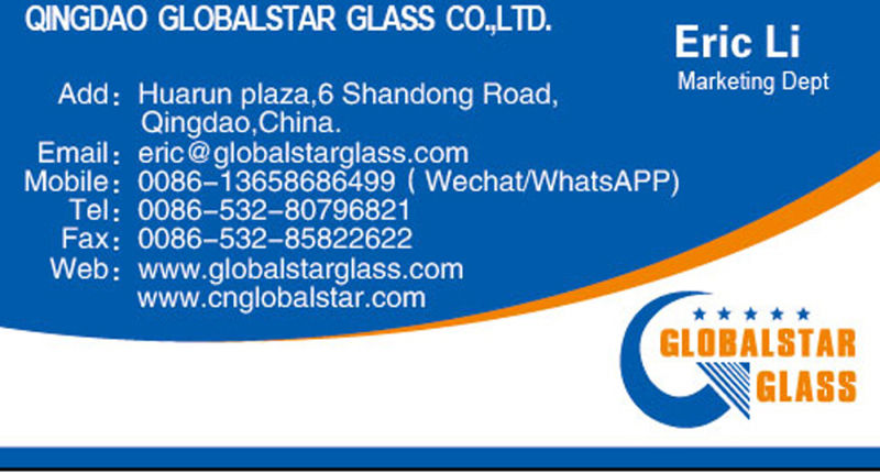 4-6mm Dark Blue Reflective Glass/ Float Glass/ Window Glass/ Glass Wall/ Building Glass/ Frosted Glass/ Shower Glass/ Building Glass
