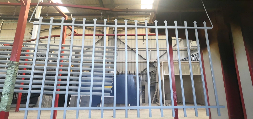 Powder Coated Ornamental Fence Steel Stair Railing Step Fencing Panel
