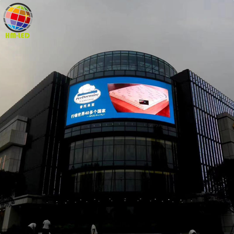Outdoor Full Color Fixed Installation Curved LED Display Screen