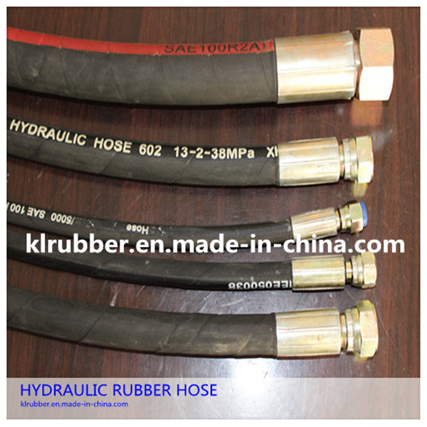 SAE R1 at Wire Braided Hydraulic Flexible Rubber Hose