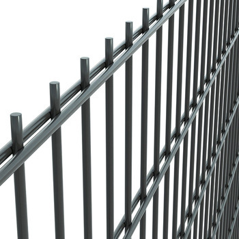 PVC Coated Welded Wire Mesh Fence Double Wire Mesh Fence