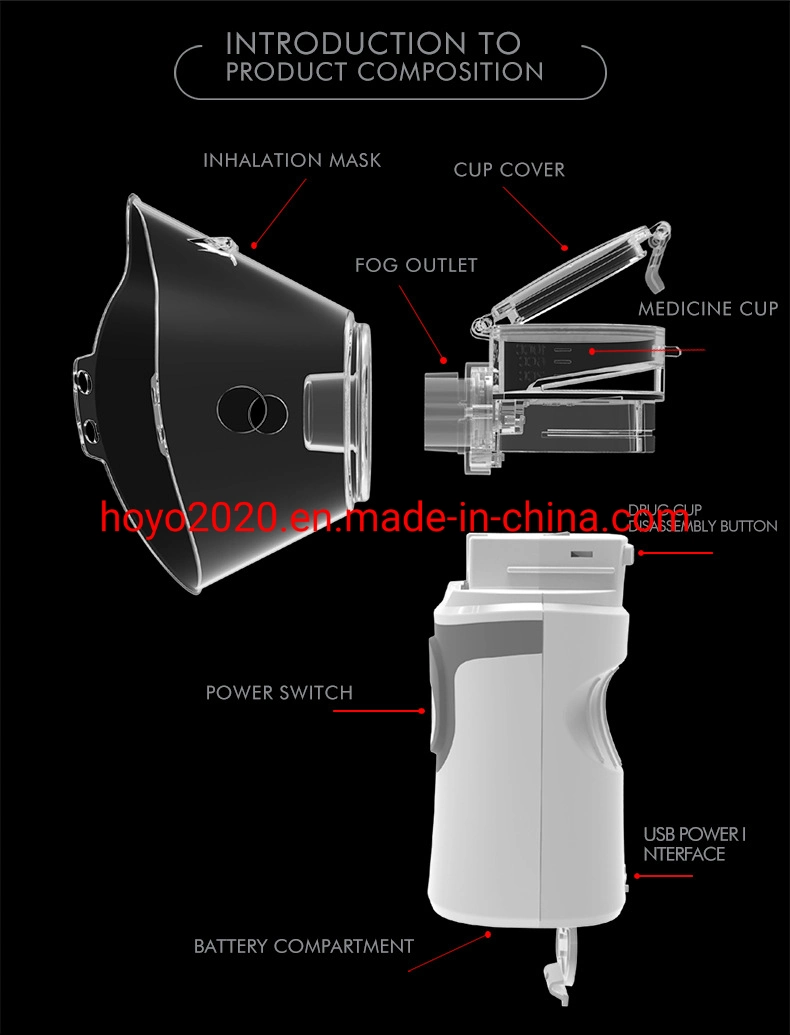 Mesh USB Nebulizer Mesh Nebulizer Reusable Handheld Mesh Nebulizer Mesh Nebulizer Recachable