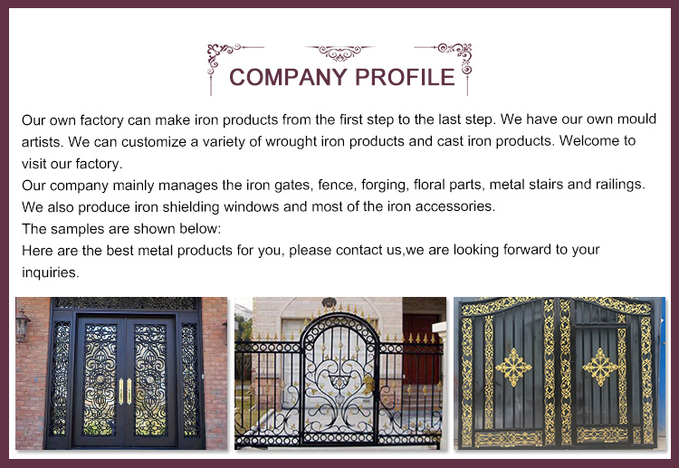 Factory Decorative Quality Faux Wrought Iron Fence Sales Ifg-14