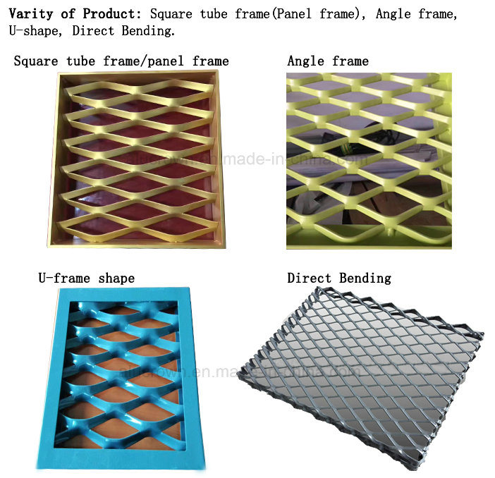 Aluminum Expanded Metal Mesh for Exterior Wall Cladding Panel