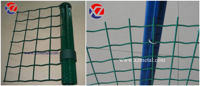 50*100mm Green PVC Coated Dutch Wire Mesh Fence