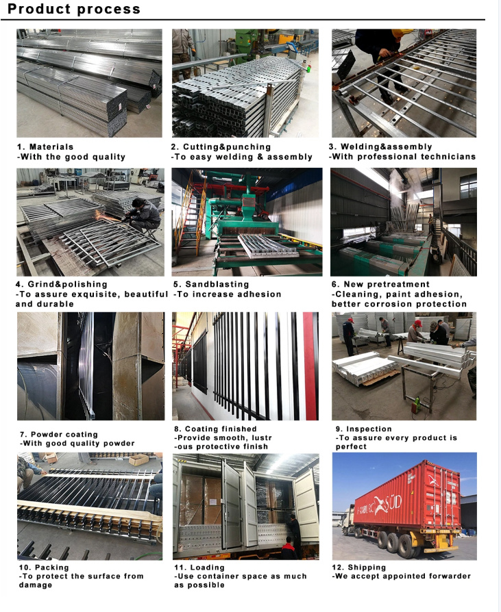 Prefabricated Steel Fence/Corten Steel Fence/Steel Bar Fence