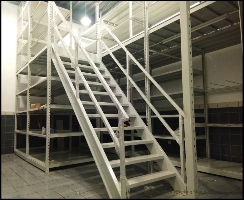 Powder Coating Steel Structure Grating Customized Mezzanine Platform