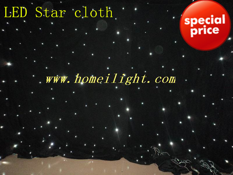 2*3m LED Star Cloth Star Curtain with Ce for Wedding Stage Backdrop Display