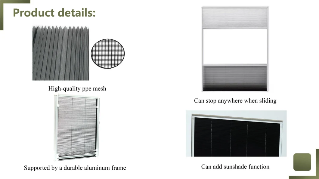 DIY Fly Screen Window Plisse Insect Screen Window for Roof Window