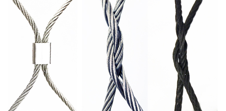 Flexible Hand Woven X-Tend Stainless Steel Cable Rope Mesh