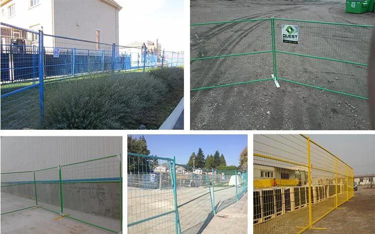 Decorative Mesh Construction Site Hoarding Fence Temporary Movable Fence